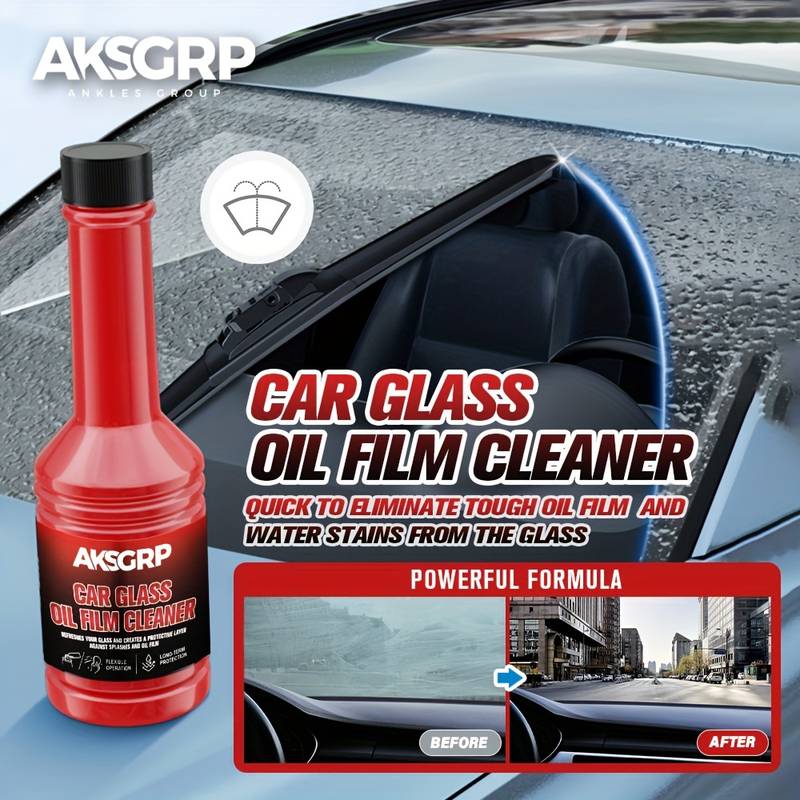 Car Glass Oil Film Remover, Windshield Cleaner, Remove Oil Dirt And Rain  Scratch Water, Free Construction Wiper Essence